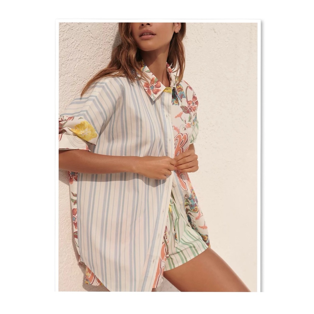Anthropologie Poplin Long-Sleeve Button-Down Shirt - Picture 16 of 16